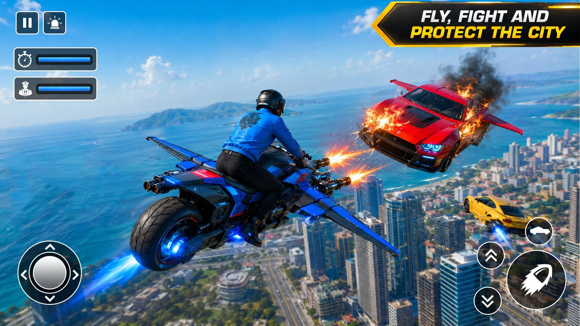 US Police Flying Car Robot War screenshot