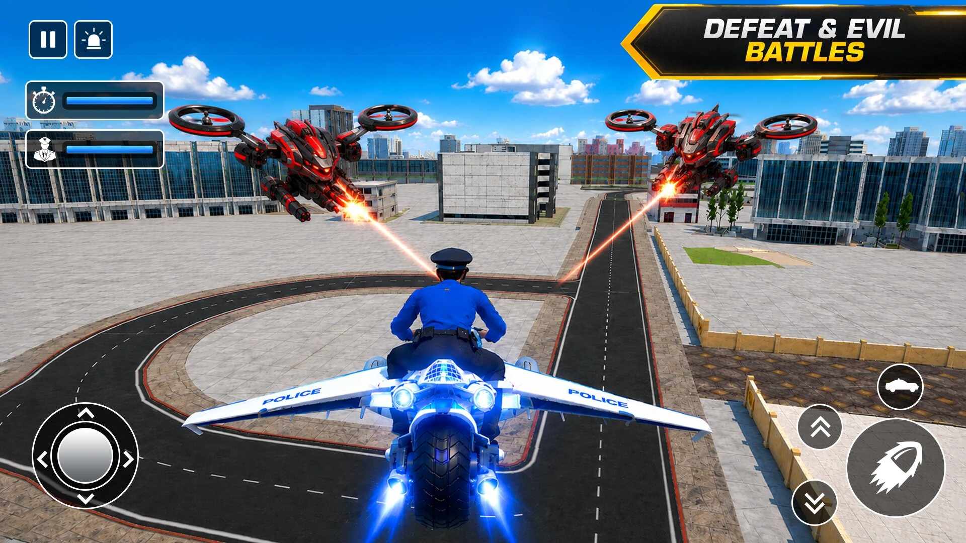 US Police Flying Car Robot War screenshot